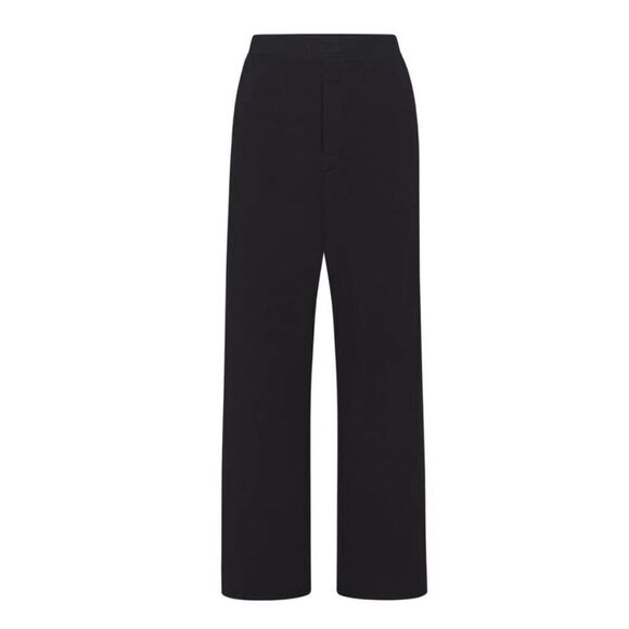 SKIMS NWT Boyfriend Loose Fit Pant Onyx Black Straight Leg Pant - Picture 4 of 7